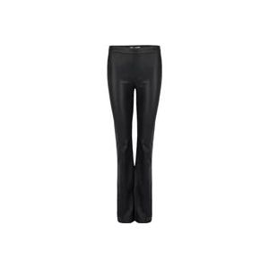 Dante 6 Stijlvolle Leren Tyson Flare Broek , Black , Dames , Maat: M