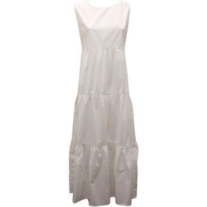 Woolrich, Dames, Jurken, Wit, Maat: M Wol,