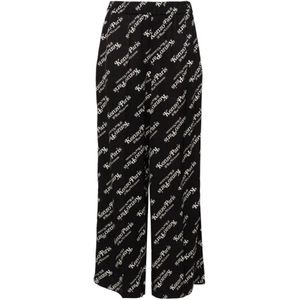Kenzo, Dames, Broeken, Zwart, Maat: XS