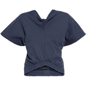 Balenciaga, Dames, Tops, Blauw, Maat: S Katoen,
