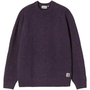 Carhartt Wip, Heren, Truien, Paars, Maat: S Katoen,