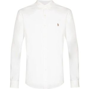 Polo Ralph Lauren, Heren, Overhemden, Wit, Maat: 2XL