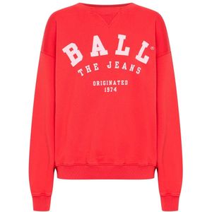Ball, Dames, Sweatshirts & Hoodies, Rood, Maat: S Katoen,