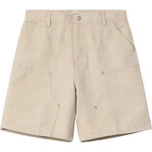 Carhartt Wip, Dames, Korte broeken, Beige, Maat: L Katoen,