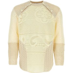 Marine Serre, Heren, Overhemden, Beige, Maat: XL Katoen,