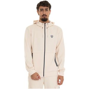 Emporio Armani Ea7, Heren, Sweatshirts & Hoodies, Beige, Maat: L Viscose,