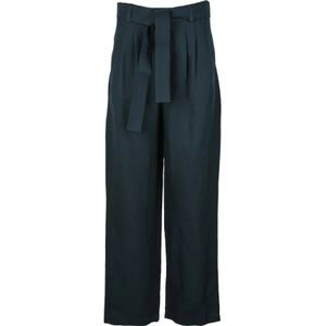 Woolrich, Dames, Broeken, Blauw, Maat: XS Linnen,