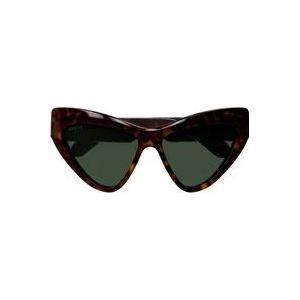 Gucci Cat-Eye Zonnebril , Brown , Dames , Maat: ONE Size