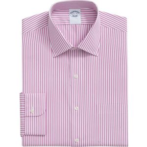 Brooks Brothers, Heren, Overhemden, Paars, Maat: XS Katoen,