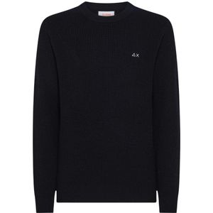 Sun68, Heren, Truien, Blauw, Maat: M Wol,