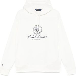 Polo Ralph Lauren, Heren, Sweatshirts & Hoodies, Wit, Maat: L Katoen,
