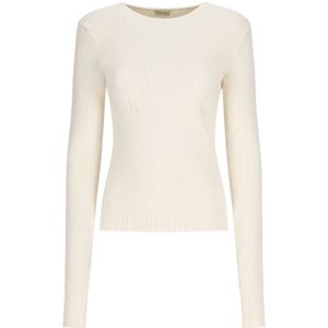 Magda Butrym, Dames, Truien, Beige, Maat: S