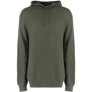 Moorer, Heren, Sweatshirts & Hoodies, Groen, Maat: 4XL Wol,