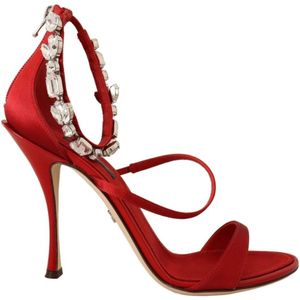 Dolce & Gabbana, Dames, Schoenen, Rood, Maat: 38 EU Zijde,