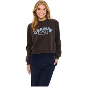 Saint Tropez, Dames, Sweatshirts & Hoodies, Bruin, Maat: L Katoen,