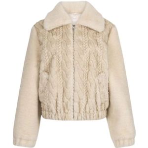 Liu Jo - White - Damesjack - Imitatiebont - Regular Fit