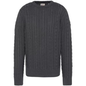 Schott Nyc, Heren, Truien, Grijs, Maat: L Wol,