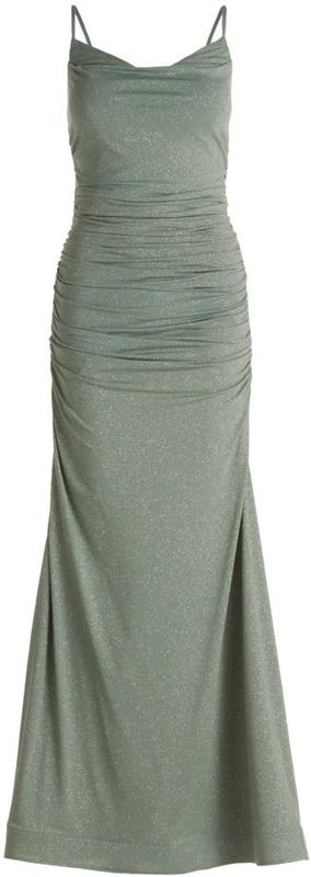 Vera Mont - Avondjurk - Donkergroen - Lang/maxi - Watervalhals