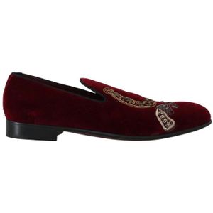 Dolce & Gabbana, Heren, Schoenen, Rood, Maat: 39 EU Katoen,