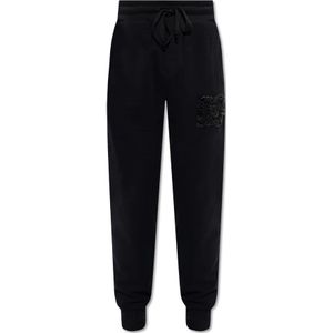 Dolce & Gabbana, Heren, Broeken, Zwart, Maat: S Katoen,