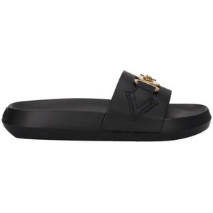 Versace, Dames, Schoenen, Zwart, Maat: 35 EU Leer,