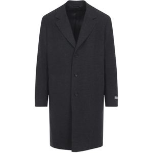 Canali, Heren, Mantels, Grijs, Maat: 2XL Wol,