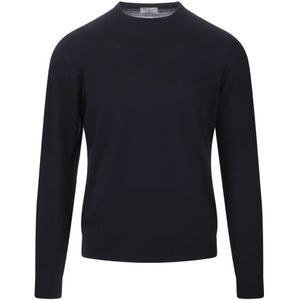 Fedeli, Heren, Truien, Blauw, Maat: 6XL Wol,