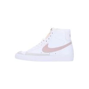 Nike Hoge Sneaker in Wit/Roze Oxford , White , Dames , Maat: 35 1/2 EU