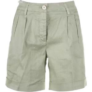 Re-Hash, Dames, Korte broeken, Groen, Maat: W27 Katoen,