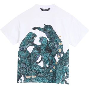 Just Cavalli, Heren, Tops, Veelkleurig, Maat: S Katoen,