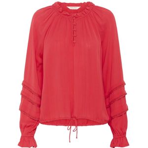 Part Two, Dames, Blouses & Shirts, Rood, Maat: XL Viscose,