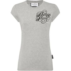 Philipp Plein, Dames, Tops, Grijs, Maat: XS Modal,