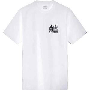 Vans, Heren, Tops, Wit, Maat: L Katoen,