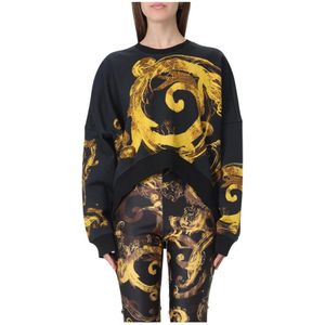 Versace Jeans Couture - Baroque Print Sweatshirt - Zwart - Katoenmix