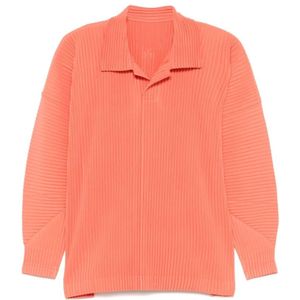 Issey Miyake, Heren, Tops, Oranje, Maat: L Katoen,