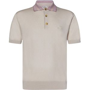 Etro, Heren, Tops, Beige, Maat: L Katoen,