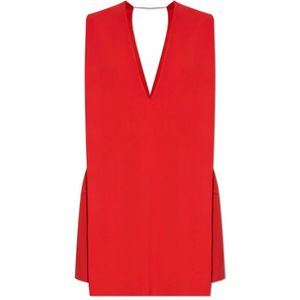 Sportmax, Dames, Jurken, Rood, Maat: XS Viscose,