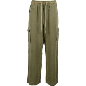 Replay, Dames, Broeken, Groen, Maat: XS Linnen,