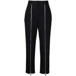 Alexander McQueen, Dames, Broeken, Zwart, Maat: XS Wol,