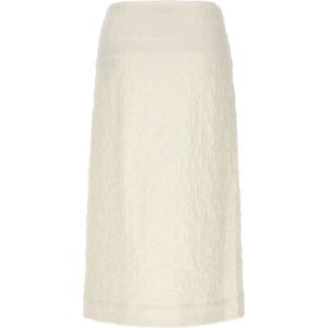 Jil Sander, Dames, Rokken, Wit, Maat: M Katoen,