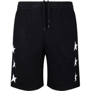Golden Goose - Diego Star Short - Korte Broeken - Zwart - Katoen