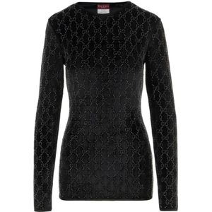 Gucci, Dames, Truien, Zwart, Maat: S