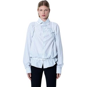 Maison Margiela, Dames, Blouses & Shirts, Wit, Maat: S Katoen,