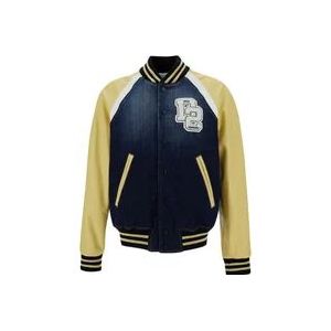 Dsquared2 MultiColour Street College Bomber Jassen , Multicolor , Heren , Maat: M