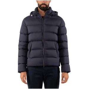 Herno, Heren, Jassen, Blauw, Maat: XL Polyamide,