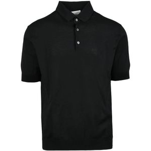 Filippo De Laurentiis, Heren, Tops, Zwart, Maat: L Katoen,