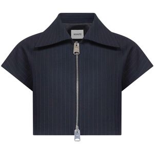 Khaite, Dames, Jassen, Blauw, Maat: XS Katoen,