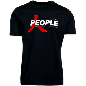 People of Shibuya, Heren, Tops, Blauw, Maat: L Leer,