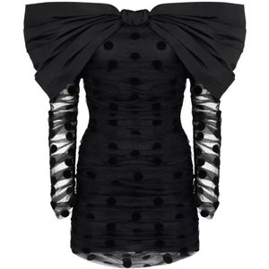 Nina Ricci, Dames, Jurken, Zwart, Maat: S Viscose,