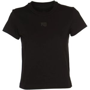 Alexander Wang, Dames, Tops, Zwart, Maat: XS Katoen,